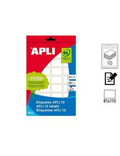 ETIQUETA APLI ADHESIVA MANUAL 81x110mm 20U BLANCA