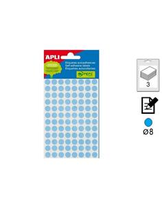 ETIQUETA APLI ADHESIVA MANUAL 8mm 288U AZUL