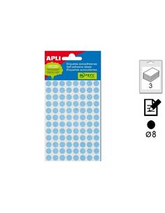 ETIQUETA APLI ADHESIVA MANUAL 8mm 288U NEGRA