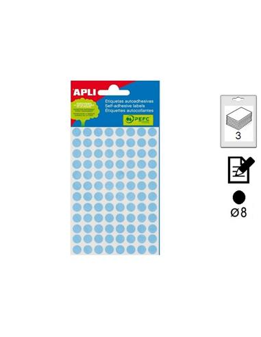 ETIQUETA APLI ADHESIVA MANUAL 8mm 288U NEGRA
