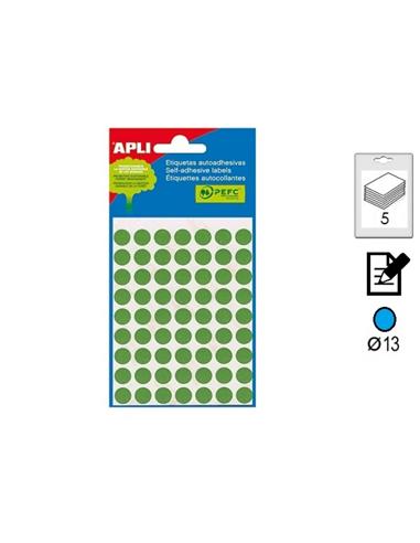 ETIQUETA APLI ADHESIVA MANUAL 13mm 175U AZUL