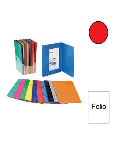 CARPETA PLASTICO GOMILLAS CARCHIVO 2033K TF ROJO