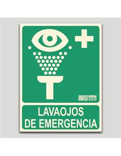 CARTEL SEÑALIZACION LAVAOJOS EMERG PVC 297x210mm