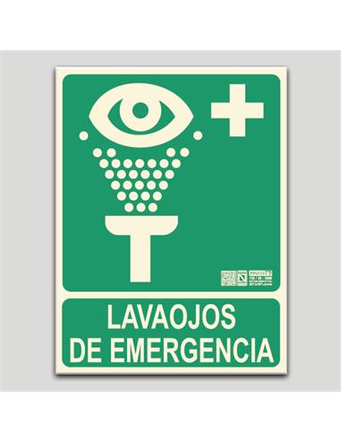 CARTEL SEÑALIZACION LAVAOJOS EMERG PVC 297x210mm