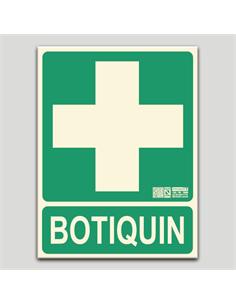 CARTEL SEÑALIZACION BOTIQUIN PVC 297x210mm