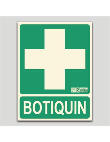 CARTEL SEÑALIZACION BOTIQUIN PVC 297x210mm