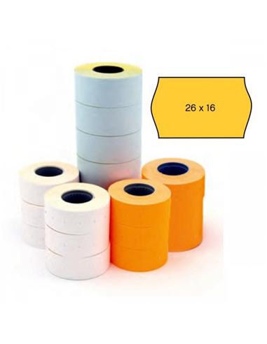 ETIQUETA ROLLO APLI 26x16mm NARANJA REMOVIBLE 1ud
