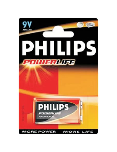 PILA PHILIPS ALCALINA 9 V. POWER ALKALINE