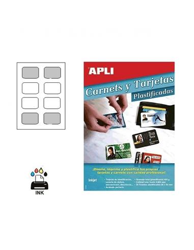 TARJETA VISITA APLI INK A4 86x54mm 120GR 5H BLANCO