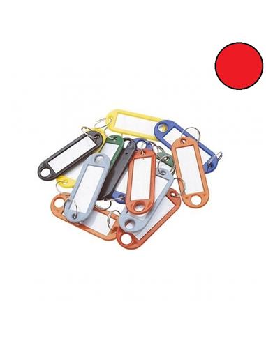 LLAVERO Q-CONNECT PLASTICO ROJO