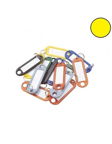 LLAVERO Q-CONNECT PLASTICO AMARILLO