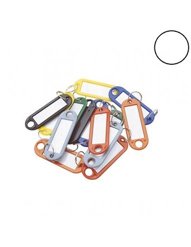 LLAVERO Q-CONNECT PLASTICO BLANCO