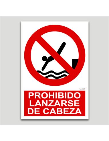 CARTEL SEÑALIZACION PR. LANZARSE... PVC 297x210mm