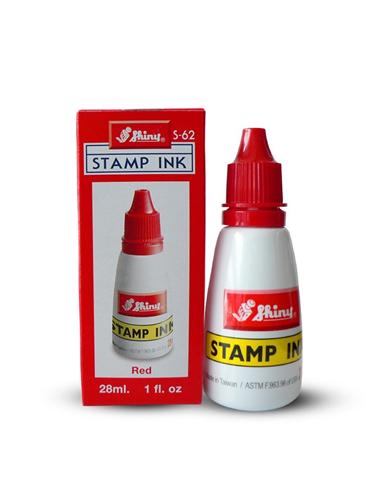TINTA TAMPON SHINY S62 28 ML ROJA
