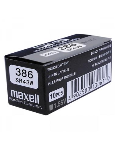 PILA MAXELL BOTON SILVER OXIDE 1.55V Nº386