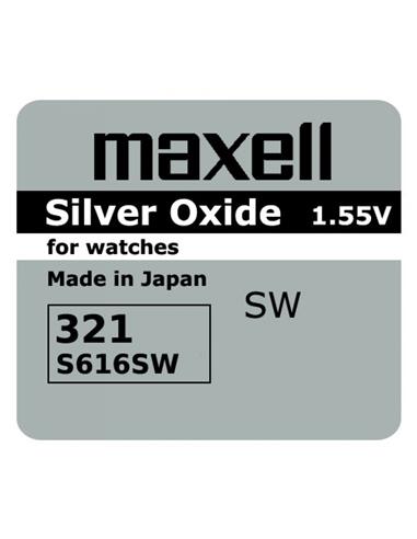 PILA MAXELL BOTON SILVER OXIDE 1.55V Nº321