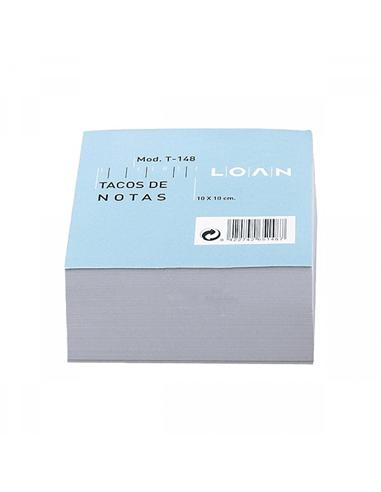TACO NOTAS LOAN BLANCO 10 X 10 CM (500 HOJAS)